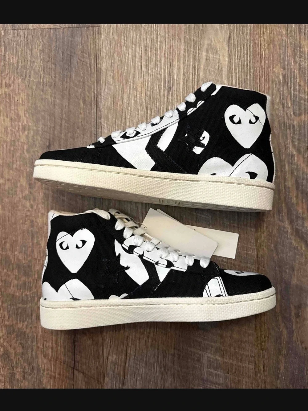 Converse x Comme des Garçons CDG Play Pro Leather Black White